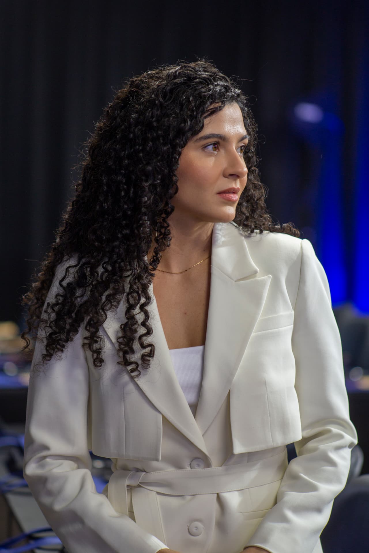 Sharon Santos durante um evento presencial da Converte